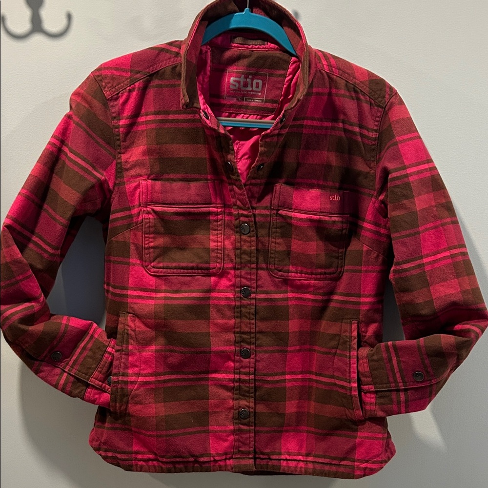 STIO W’s Buckhorn Insulated shirt-jacket, with snaps Med.